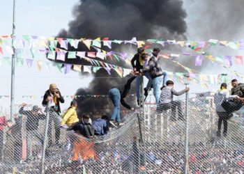 2.5 ton odun yakıldı, ‘Öcalan/PKK’ sloganları atıldı: 5 polis yaralı
