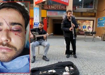 Yüzünde şişe kırıp, ‘Biz sana mı vurduk’ diye sormuş