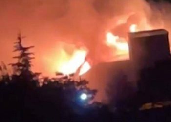 Tunceli’de tabur yatakhanesinde yangın